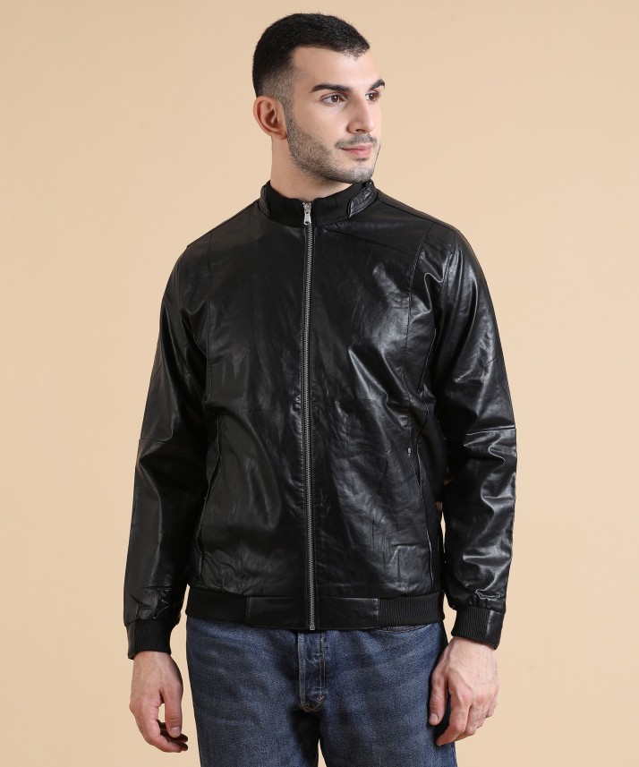 spykar full sleeve solid men's jacket