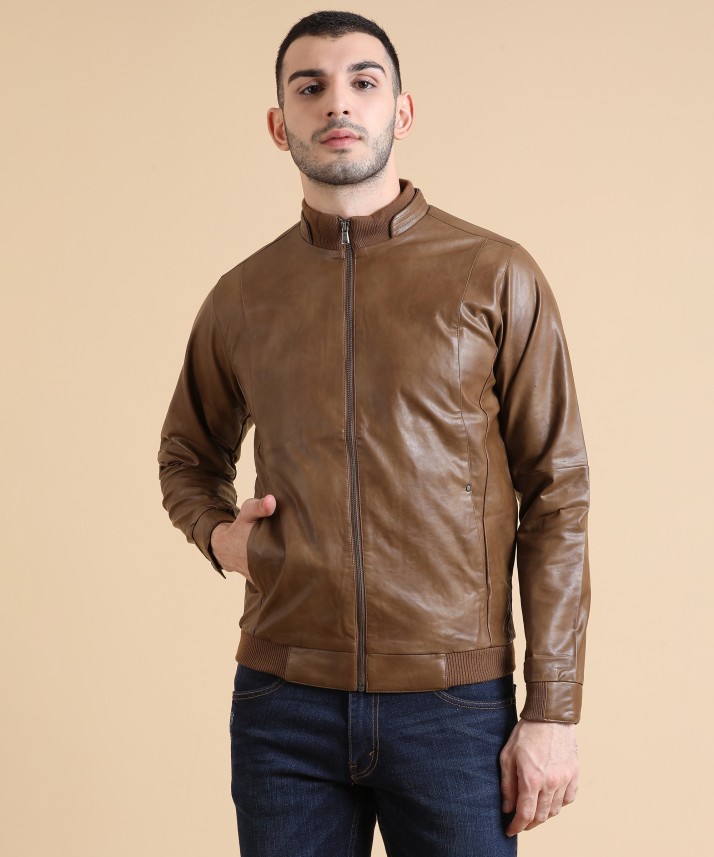 spykar full sleeve solid men's jacket