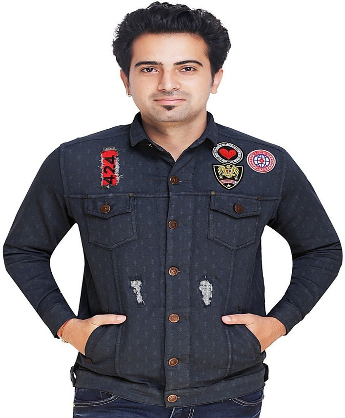 mens denim jacket flipkart