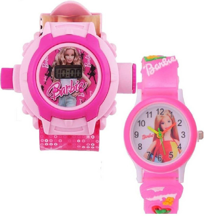 pink barbie watch