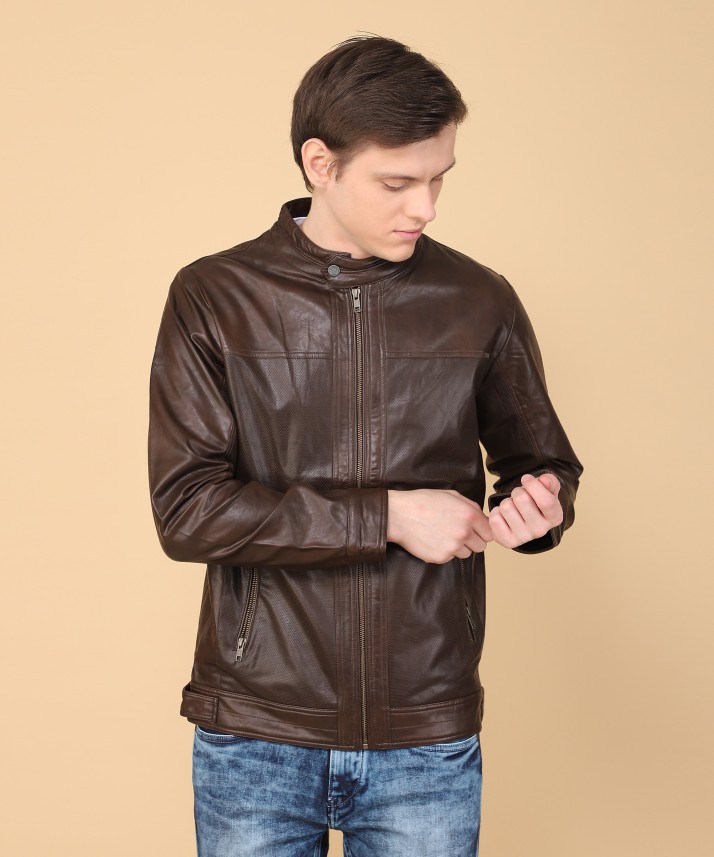 spykar full sleeve solid men's jacket