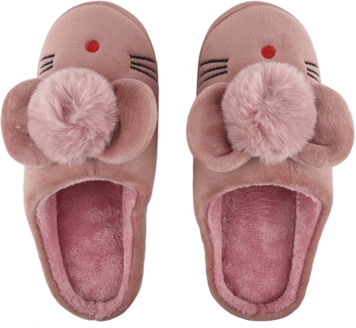 fur slippers flipkart