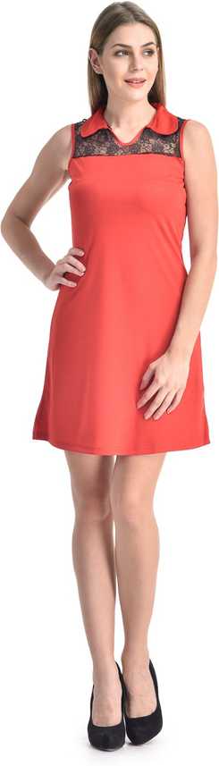 Dream Girl Women Fit And Flare Red Black Dress Buy Black Red Dream Girl Women Fit And Flare Red Black Dress Online At Best Prices In India Flipkart Com