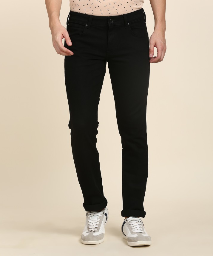 wrangler regular men's black jeans