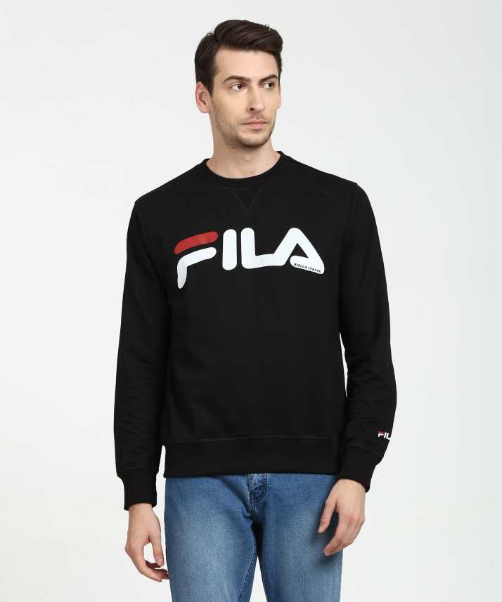 FILA Full Sleeve Printed Men Sweatshirt - Buy FILA Full Sleeve Printed Men Sweatshirt Online at Prices in India | Flipkart.com