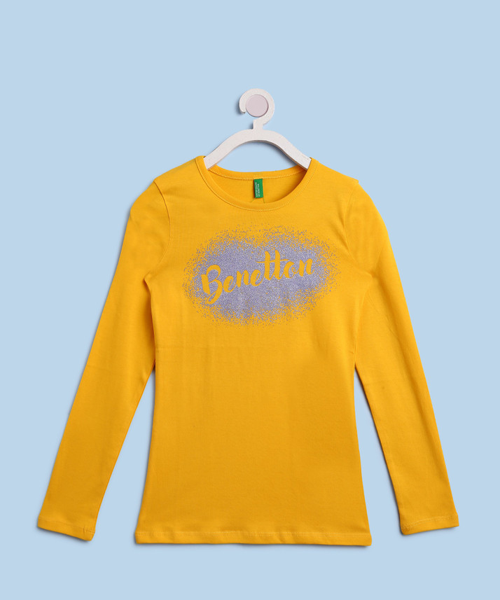 Benetton Girls Printed Cotton Blend 