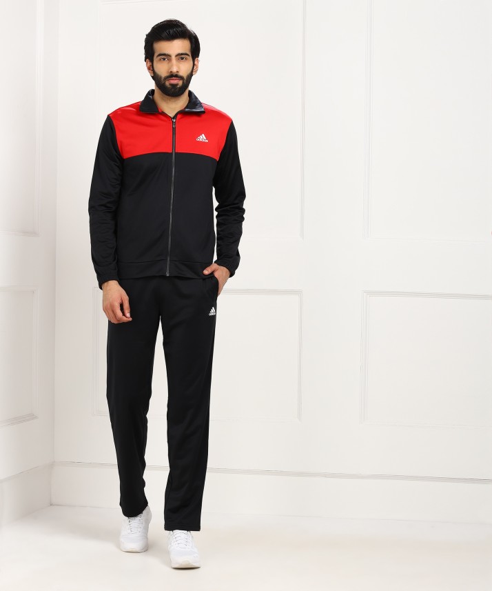 adidas solid men's track suit