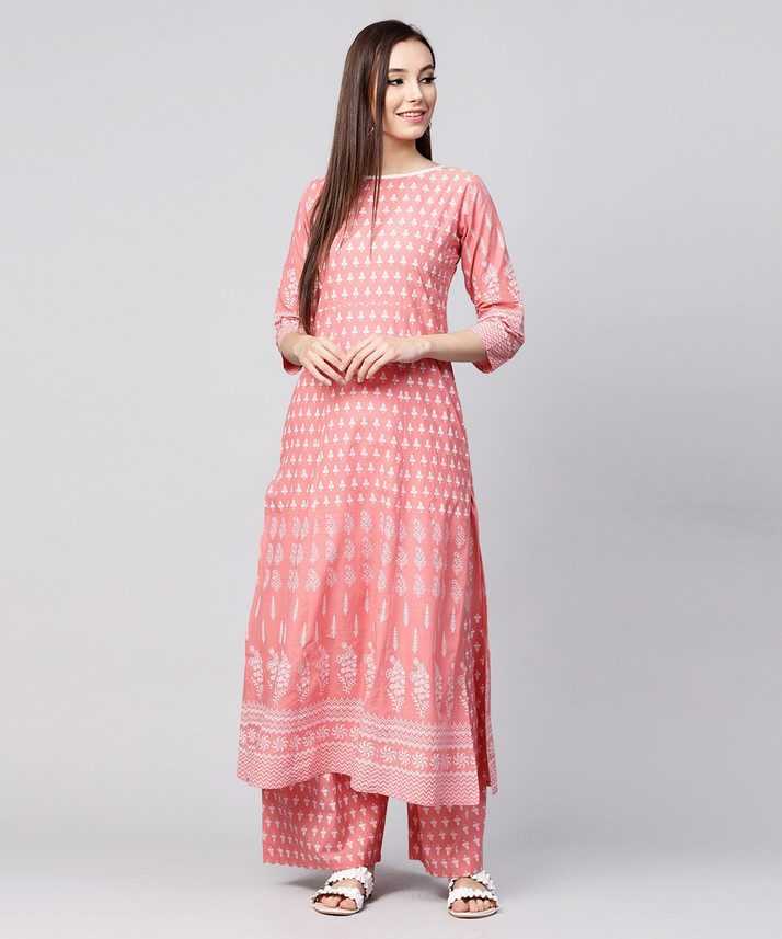 Flipkart cotton kurti with palazzo