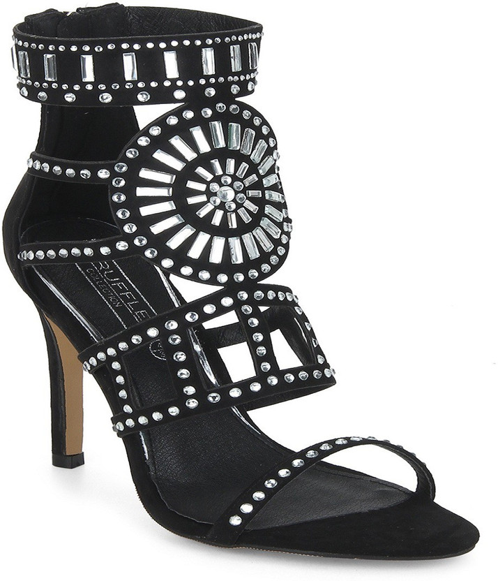 truffle collection black heels