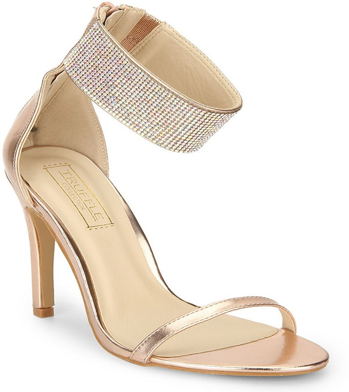 truffle collection rose gold heels