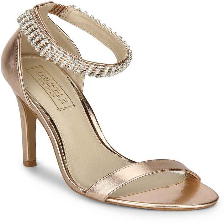 truffle collection rose gold heels