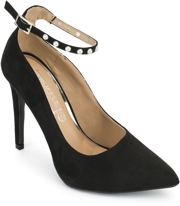 truffle collection black heels
