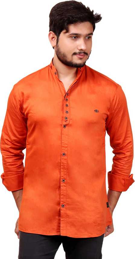 Smart Boy S Men Solid Casual Orange Shirt Buy Smart Boy S Men