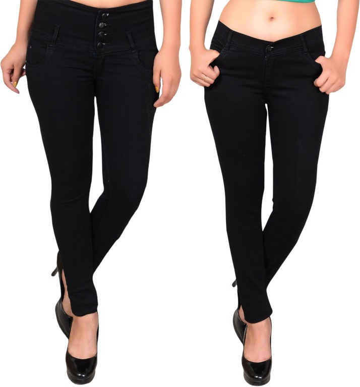 flipkart black jeans for ladies