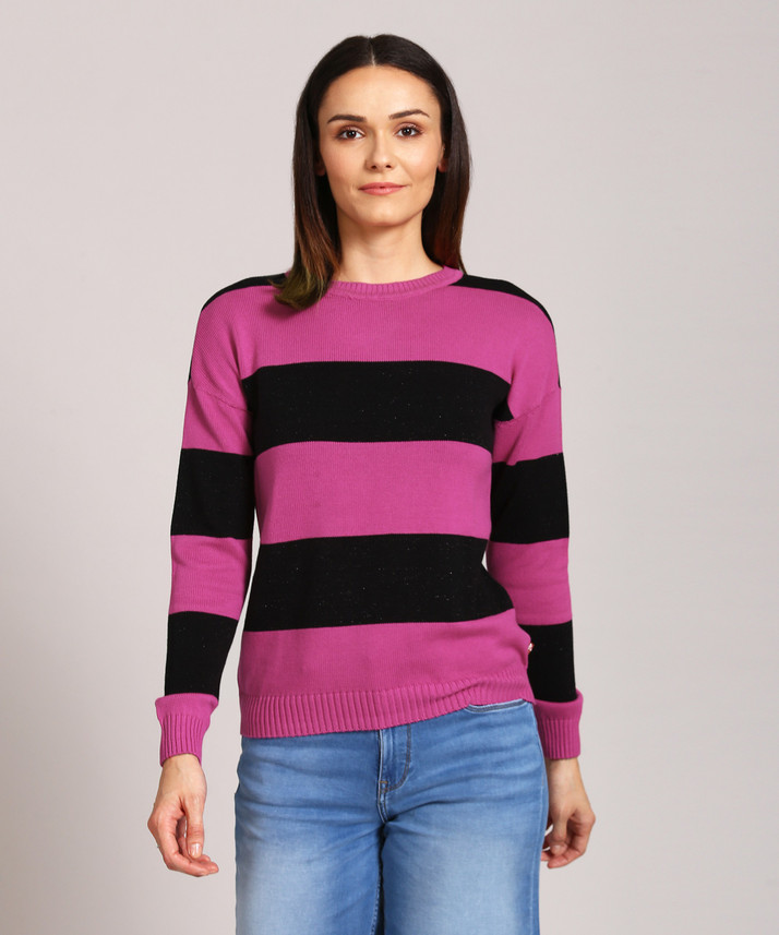 black striped sweater