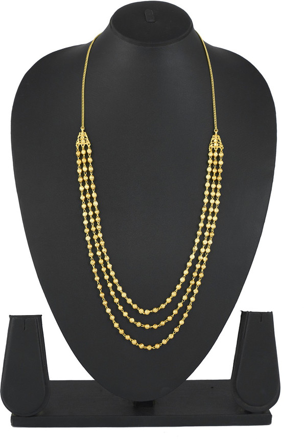 Layered Gold Mala Necklace 