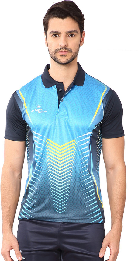 Men Polo Neck Multicolor T-Shirt 