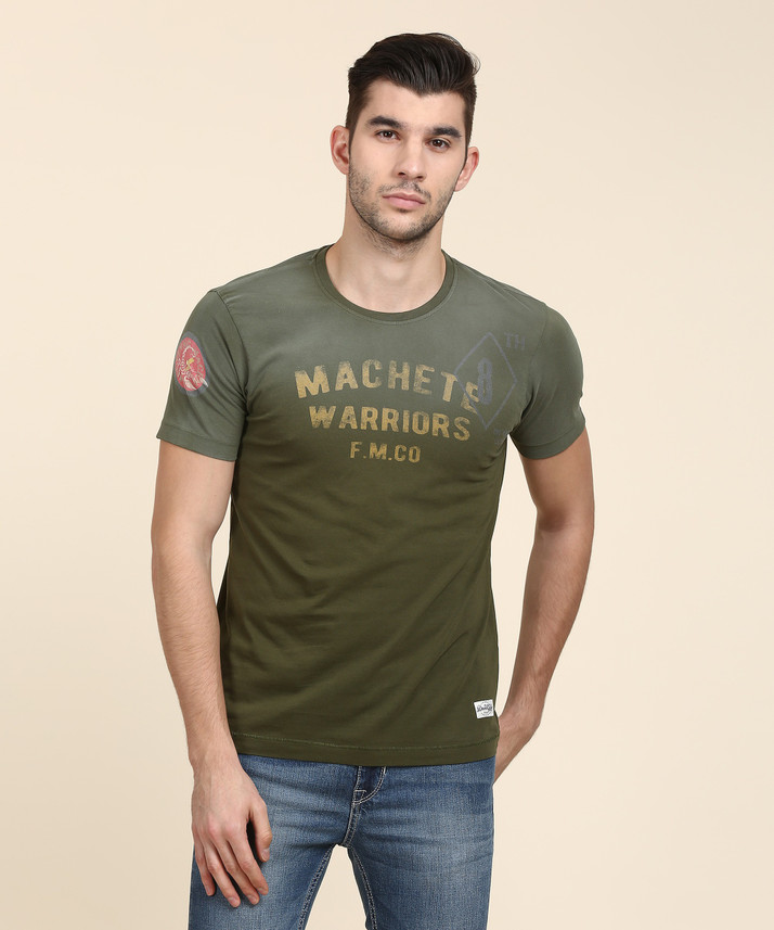 Buy FLYING MACHINE Printed Men Round or 