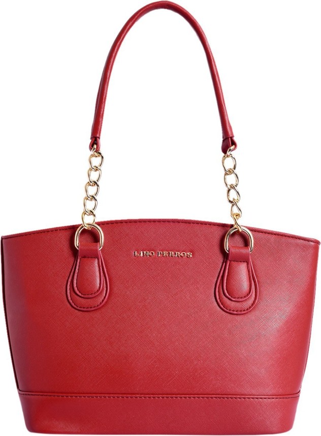 lino perros red handbag