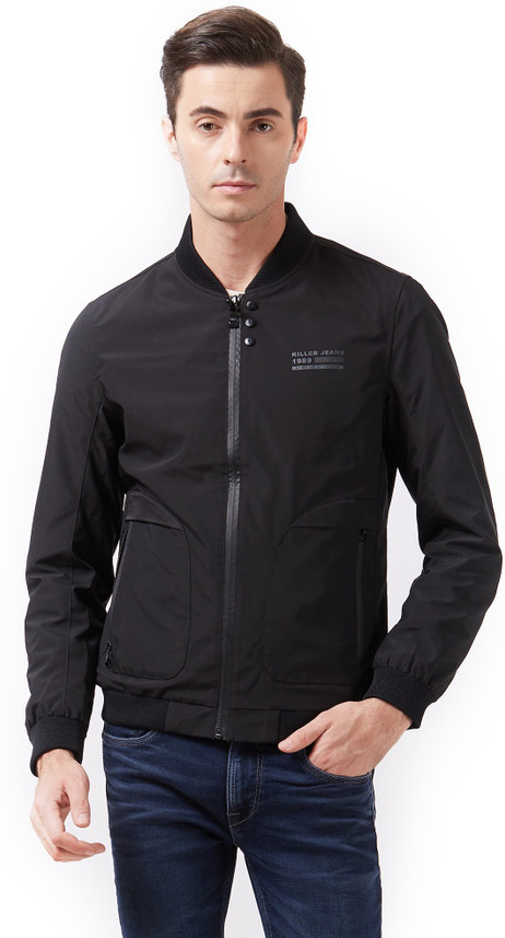 killer full sleeve solid men's denim jacket