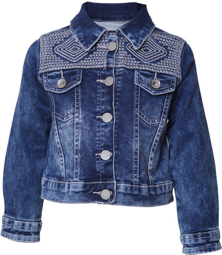 womens denim jacket embroidered