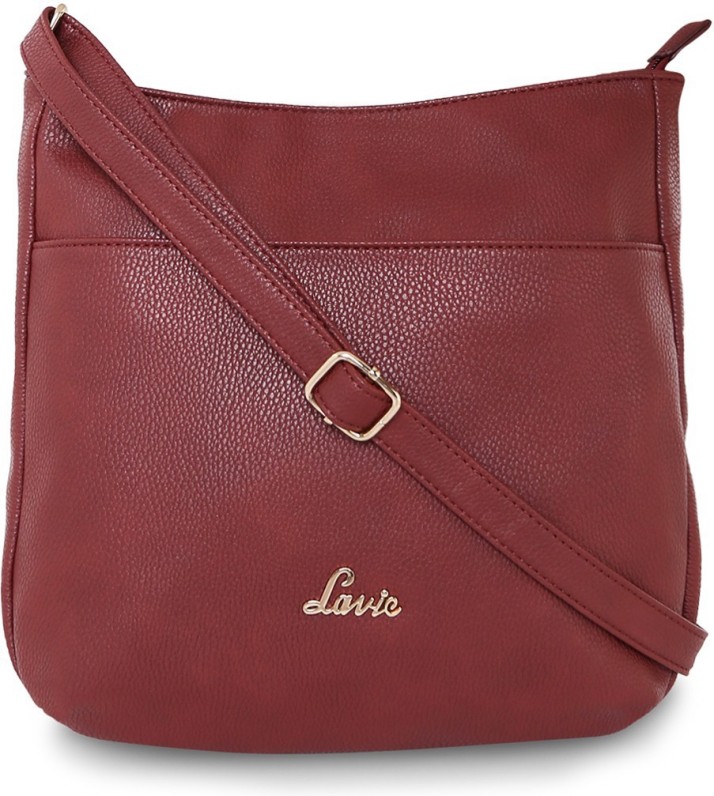 lavie maroon handbag