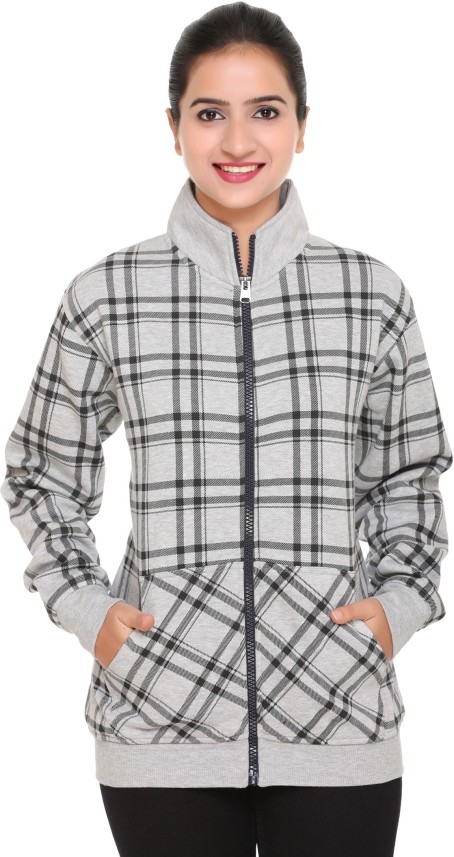 checkered sweatshirt womens
