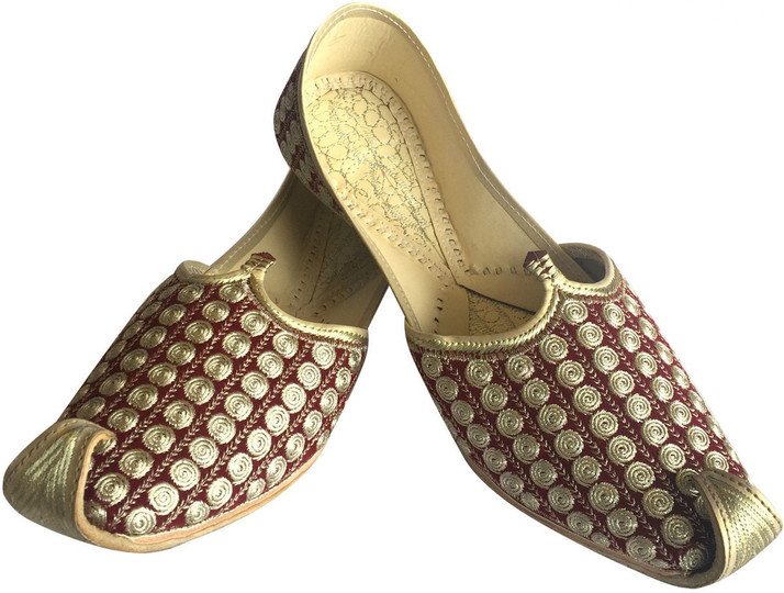 Step n Style Mens Ethnic Punjabi Jutti Khussa Wedding Shoes for Sherwani Formal Shoes