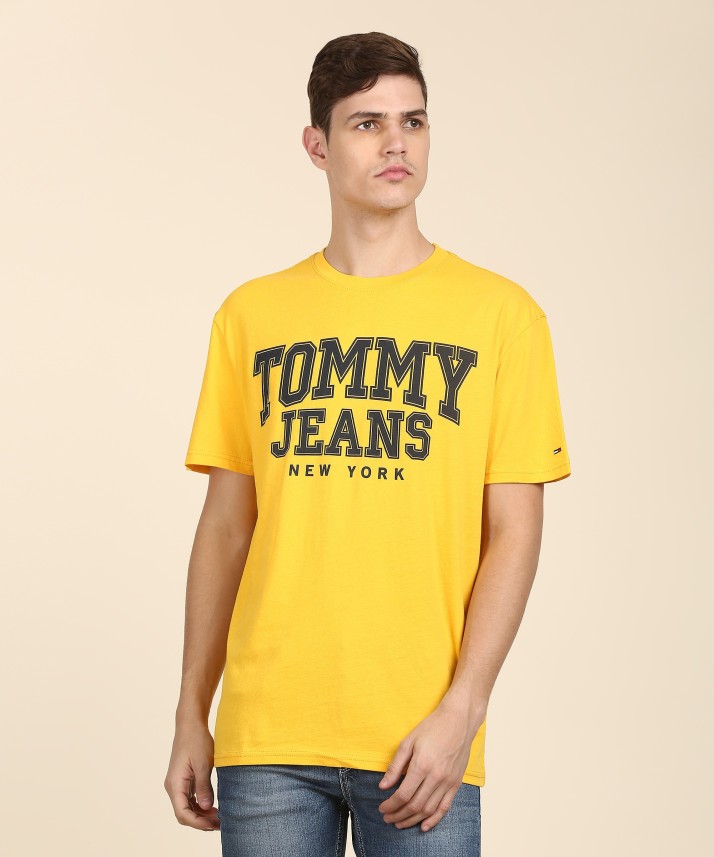 tommy jeans yellow shirt