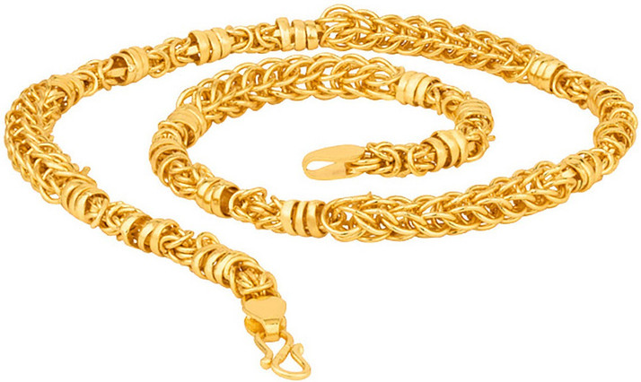 AK 24k gold plated hollow chain Gold 