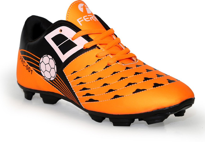 mens orange football cleats