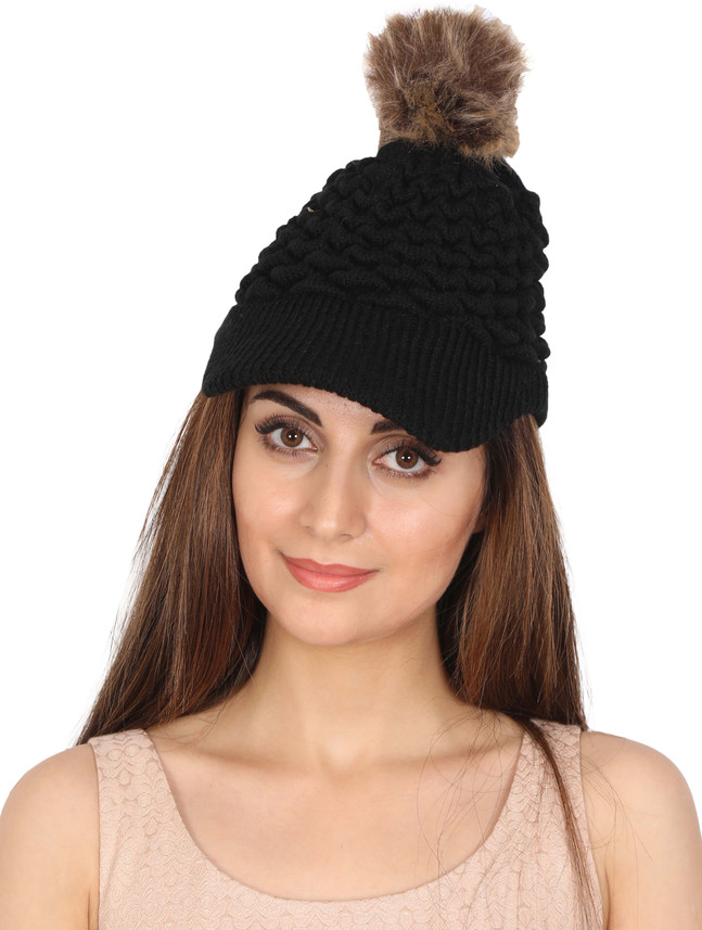 FabSeasons Acrylic Woolen Winter Cap 