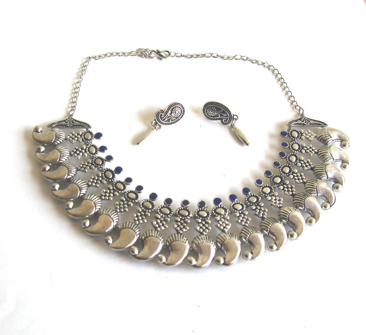 oxidised necklace flipkart