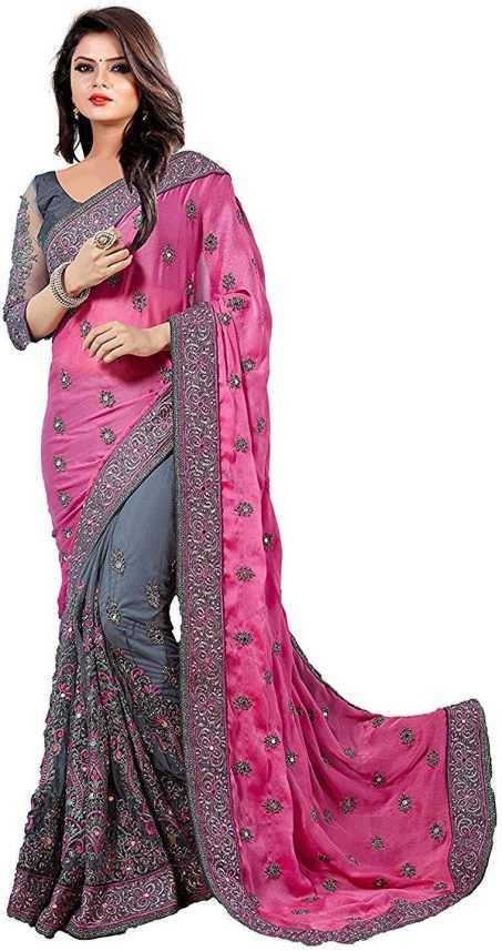 Buy Nirjas Designer Self Design Bollywood Poly Silk Multicolor Sarees Online Best Price In India Flipkart Com