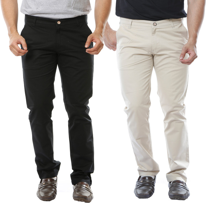Bravo Regular Fit Men Black, Cream 