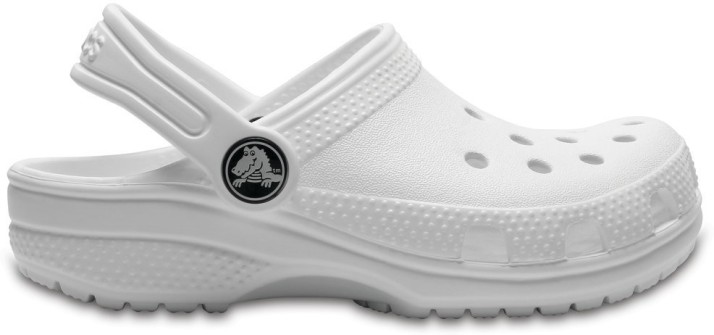 girls white crocs