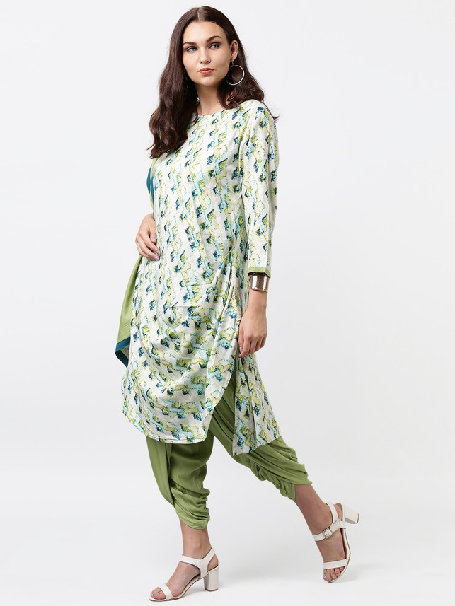 La Firangi Printed Kurta, Dhoti Pant 
