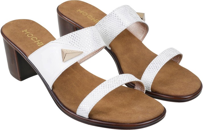 Mochi Women White Heels - Buy Mochi 