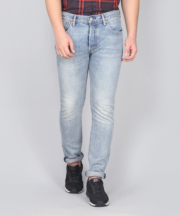 levi's skinny men's blue jeans