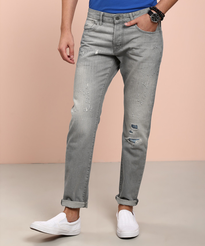 SCOTCH \u0026 SODA Regular Men Grey Jeans 