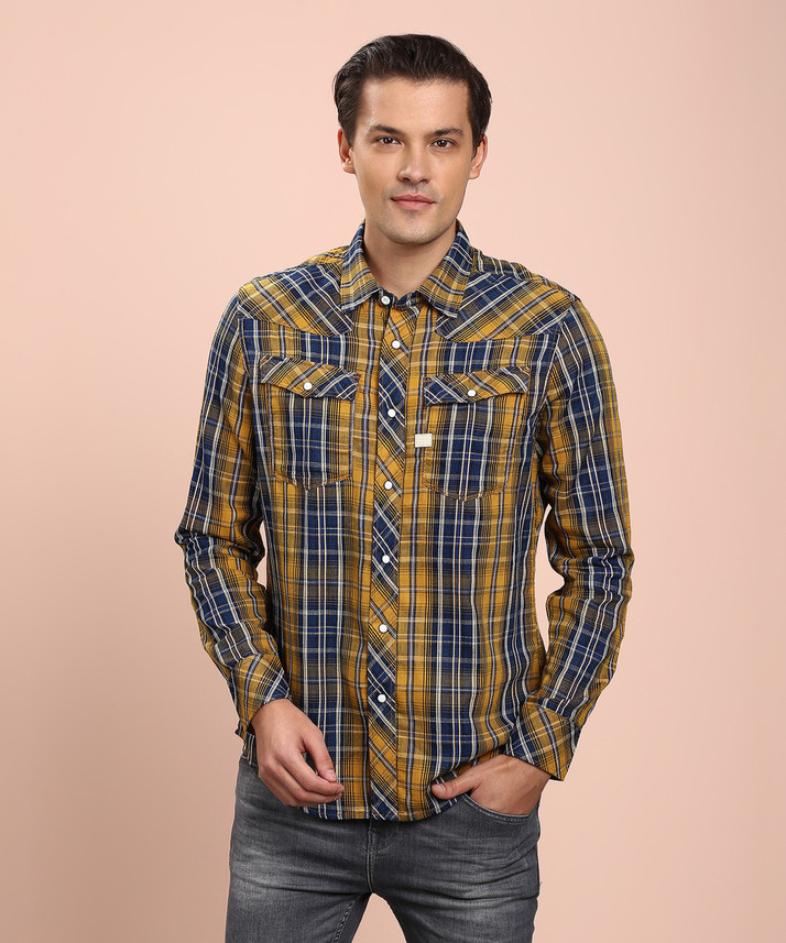 yellow g star shirt