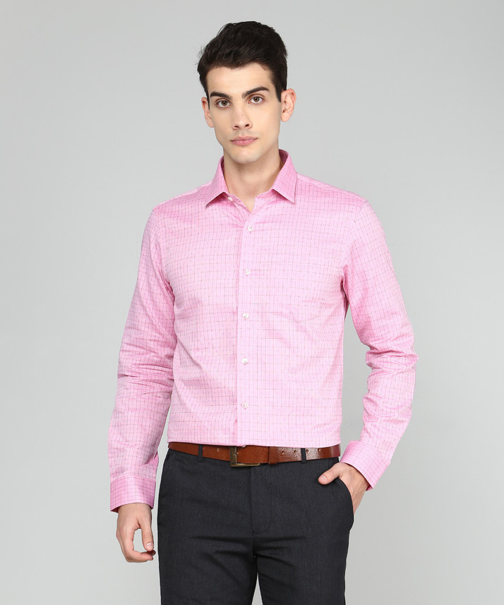 pink formal shirt mens