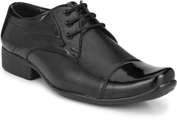 Peclo Black Formal shoes Lace Up For 