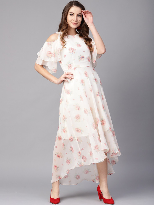 flipkart athena women's maxi dress