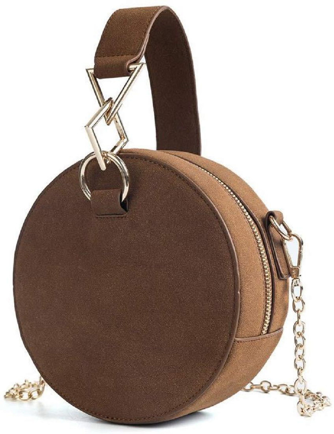 brown round purse