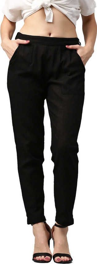 m womens black trousers 
