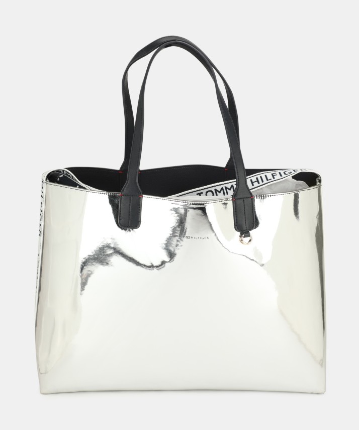 Buy Tommy Hilfiger Women Silver Tote 