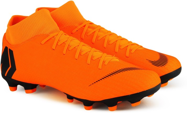 nike football boots orange and black