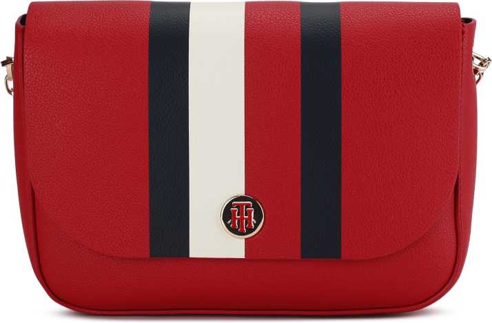 TOMMY Red Sling Bag MY TOMMY CROSSOVER Tommy Red/ Corp Stripe - Price in India | Flipkart.com