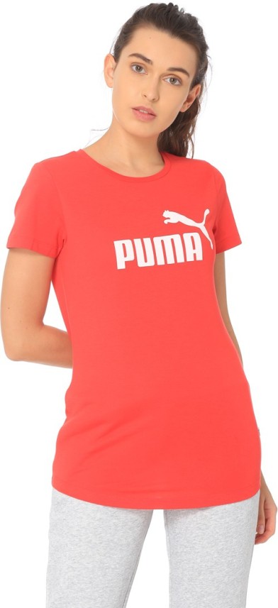 womens red puma shirt